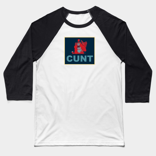 Cunt Baseball T-Shirt by Schmeckle